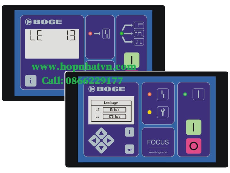 <p>Bảng điều khiển (Control panel) là một bộ phận có chức năng điều khiển vận hành máy nén khí Boge. Để tìm hiểu cụ thể về màn hình điều khiển Boge, xin vui lòng liên hệ Hợp Nhất đễ được tư vấn miễn phí. </p>