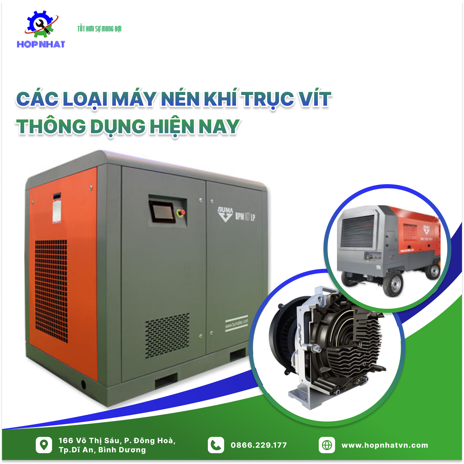 <p><span style="font-size:11pt"><span style="line-height:200%"><span style="font-family:Calibri,"sans-serif""><span style="font-size:13.0pt"><span style="line-height:200%"><span style="font-family:"Arial","sans-serif""><span style="color:black">Máy nén khí trục vít là thiết bị không thể thiếu trong nhiều ngành công nghiệp, từ sản xuất, xây dựng đến y tế và dịch vụ. Chúng được biết đến với hiệu suất cao, độ bền và khả năng hoạt động liên tục. </span></span></span></span></span></span></span></p>
