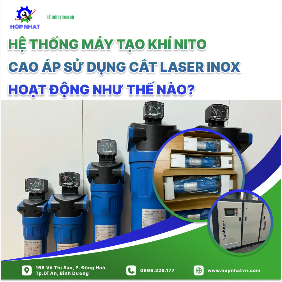 <p style="text-align: justify;"><span style="font-size:16px;">Hệ thống <strong><em>máy tạo khí nitơ cao áp</em></strong> là một yếu tố quan trọng trong quá trình cắt laser inox, giúp tăng độ chính xác và chất lượng sản phẩm. Bài viết này sẽ giải thích cách hoạt động của hệ thống này, từ quá trình nén khí đến việc cung cấp nitơ tinh khiết cho máy cắt laser, nhằm giúp bạn hiểu rõ hơn về vai trò và lợi ích của công nghệ tiên tiến này trong ngành công nghiệp gia công kim loại.</span></p>