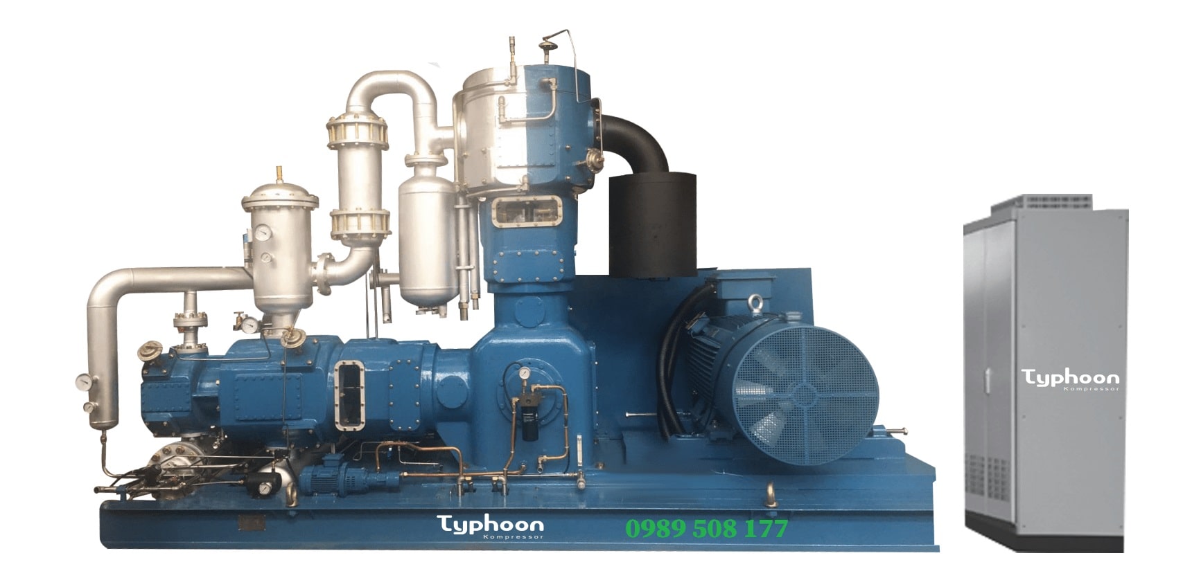 Máy nén khí cao áp không dầu thổi chai PET - TYPHOON TLW-25/40