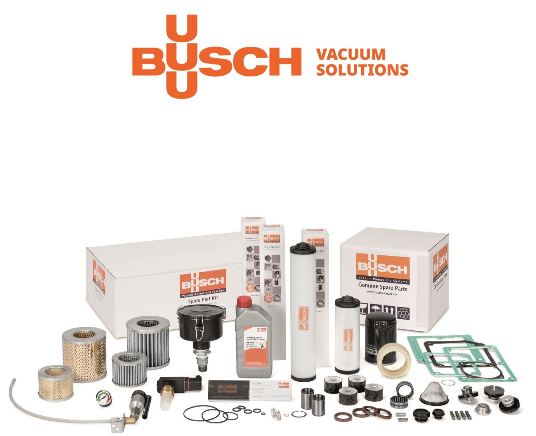 Spare parts and repair services for industrial vacuum pumps