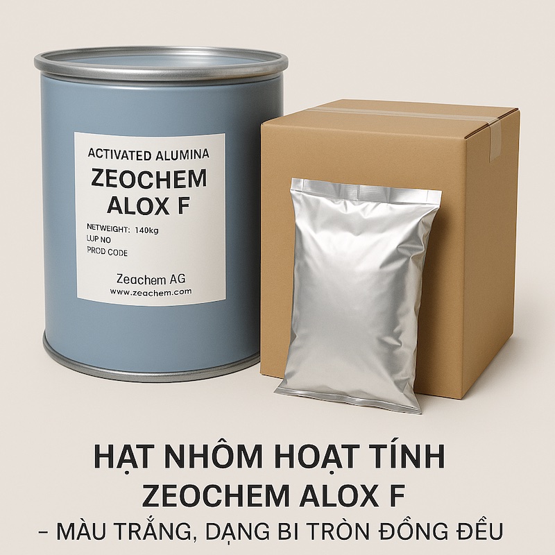 HẠT HÚT ẨM NHÔM HOẠT TÍNH ZEOCHEM ALOX F 2.5-5.0