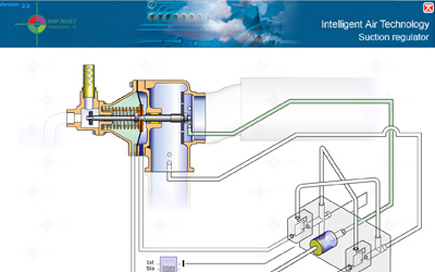 Suction regulator (cấu tạo van đầu hút máy nén khí dạng màng)